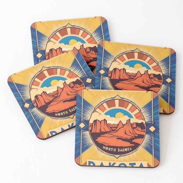 Item preview, North Dakota USA American Vintage Travel Tourism  designed and sold by TravelersGems.