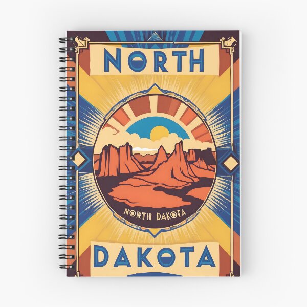 Item preview, North Dakota USA American Vintage Travel Tourism  designed and sold by TravelersGems.