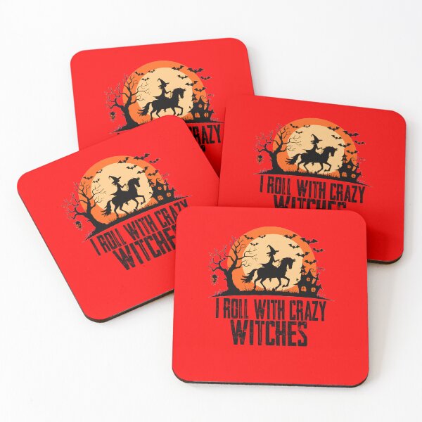 Item preview, I roll with crazy witches Halloween  designed and sold by BASKF.