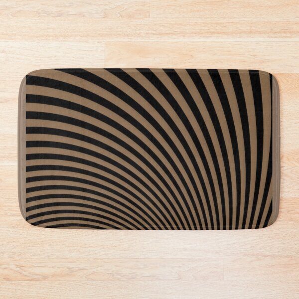 Item preview, Curved stripe pattern in brown-black designed and sold by AnnabellaRh.