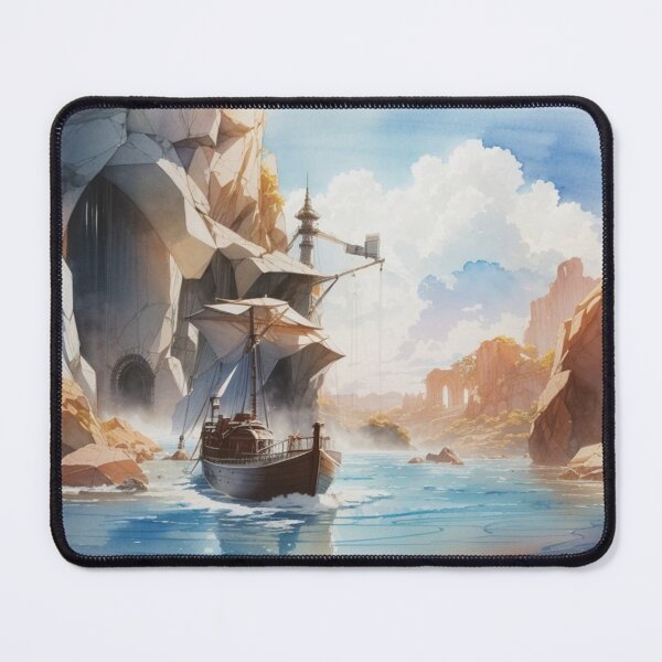 Item preview, Boat in the mountain creek designed and sold by Asif Ullah.