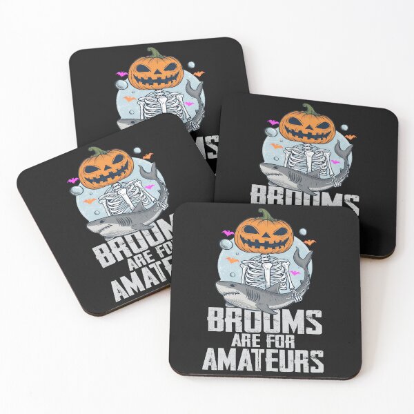 Item preview, Brooms are for Amateurs Pumpkin Shark designed and sold by BASKF.
