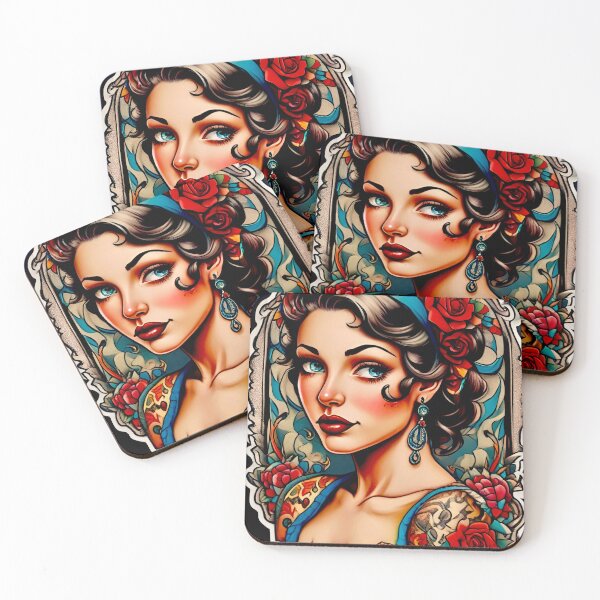 Item preview, Tattoo Pinup Girl  designed and sold by MatrixTattoo.
