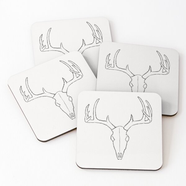 Item preview, Deer Skull Antlers Sketch designed and sold by Rocket-To-Pluto.