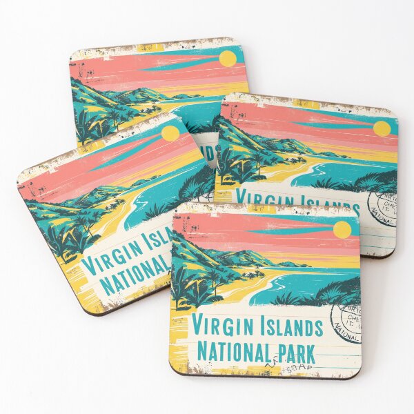 Item preview, Virgin Islands National Park Postcard Vintage Retro Travel designed and sold by TravelPostcardGems.