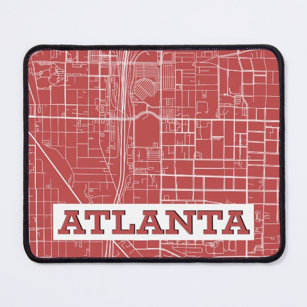 Item preview, Atlanta USA City street Map Urban Road designed and sold by Archicut27.