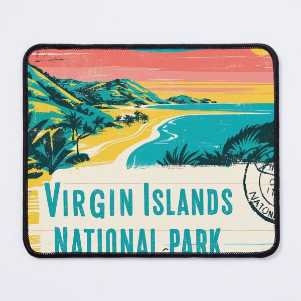 Item preview, Virgin Islands National Park Postcard Vintage Retro Travel designed and sold by TravelPostcardGems.