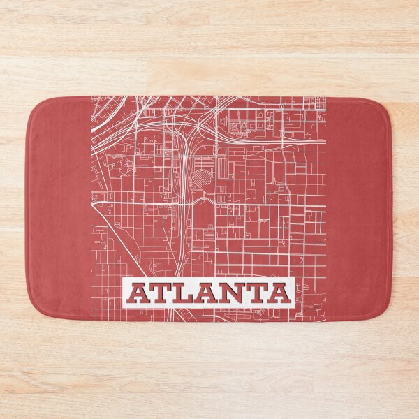 Item preview, Atlanta USA City street Map Urban Road designed and sold by Archicut27.