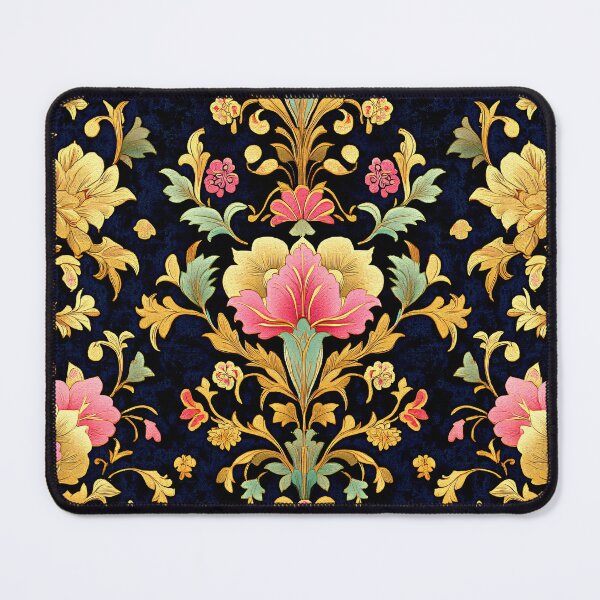 Item preview, Regal Blossom: Elegant Floral Tapestry in Pink and Gold designed and sold by Octavia Soldani.