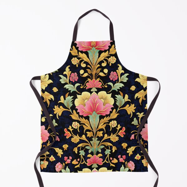 Item preview, Regal Blossom: Elegant Floral Tapestry in Pink and Gold designed and sold by Octavia Soldani.