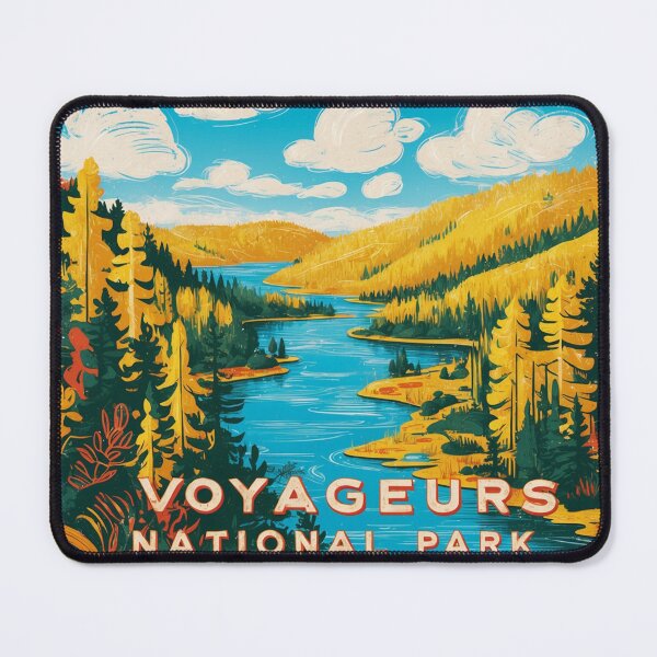 Item preview, Voyageurs National Park Postcard Vintage Retro Travel designed and sold by TravelPostcardGems.