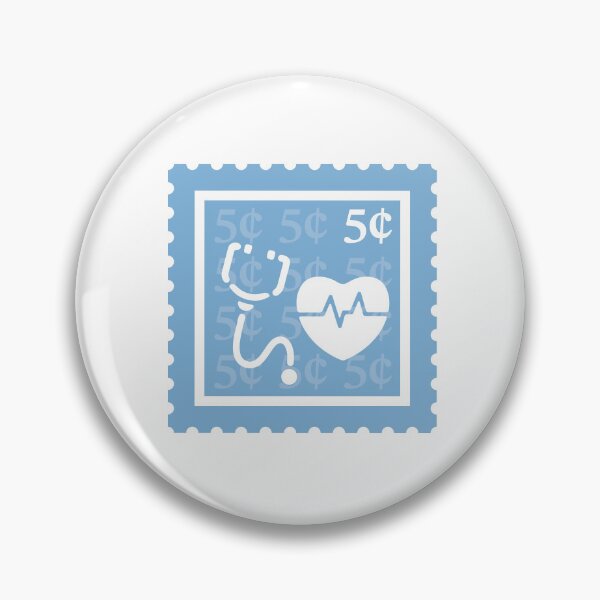 Item preview, Nursing | Light Blue & White Stamps | College Medical Doctor Major | CNA Healthcare Worker Graduate School Class | RN Nurse Practitioner Job | University Degree Minor | StampHeed 001 designed and sold by StampHeed.