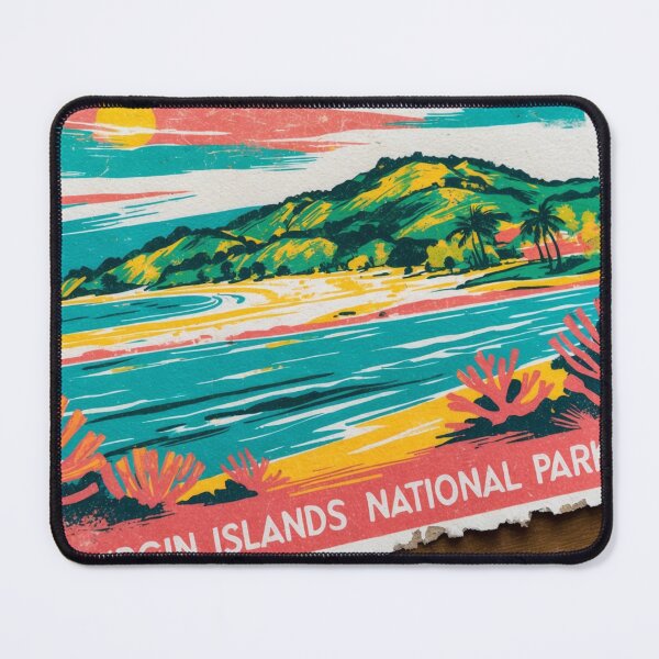 Item preview, Virgin Islands National Park Postcard Vintage Retro Travel designed and sold by TravelPostcardGems.