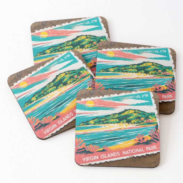 Item preview, Virgin Islands National Park Postcard Vintage Retro Travel designed and sold by TravelPostcardGems.