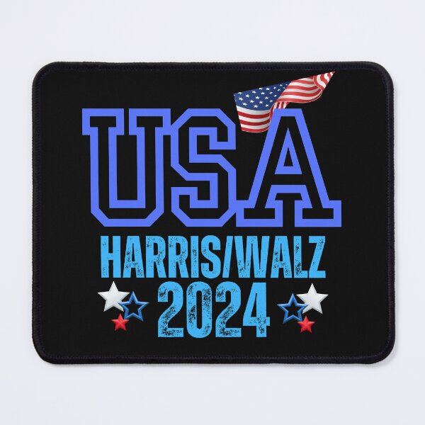 Item preview, USA Harris/Walz 2024 Vote Blue Save Democracy Political Design designed and sold by EarthArtDesigns.