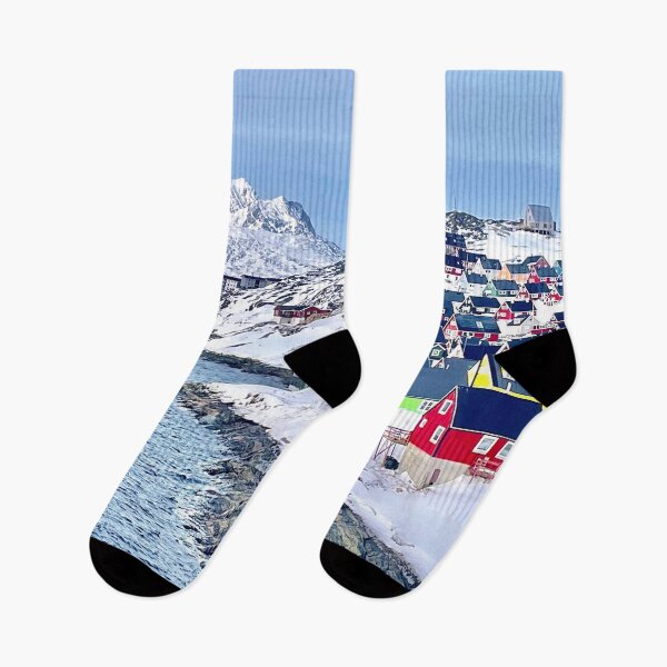 Item preview, Colorful Houses Of Ilulissat Greenland designed and sold by GraTEEtude.