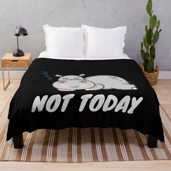 Item preview, Not Today - Hippopotamus designed and sold by Playful-Monster.