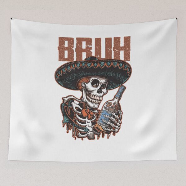 Item preview, Day of the Dead Posada BRUH  designed and sold by BASKF.