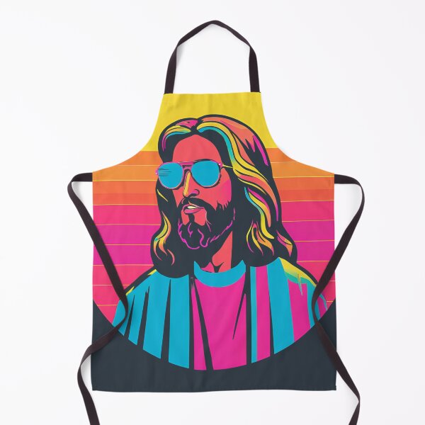 Item preview, Heavenly Cool Jesus with Retro Sunglasses Pop Art T-Shirt D21 designed and sold by pixelandcrafted.