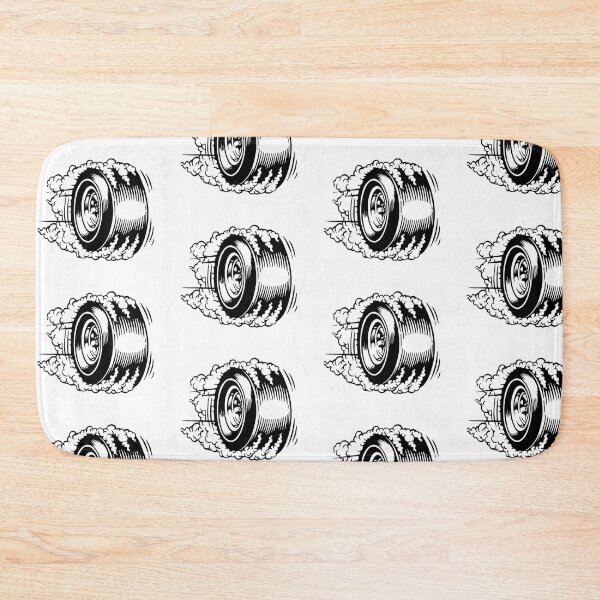 Item preview, Smokin' burnout vintage drag racing slick  designed and sold by retropetrol.