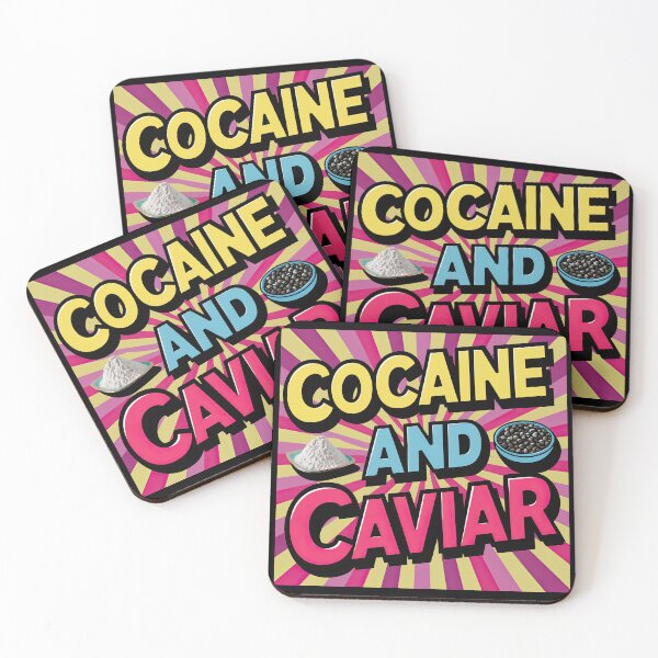 Aperçu de l'œuvre Cocaïne et caviar créée et vendue par Angry Swan Designs.