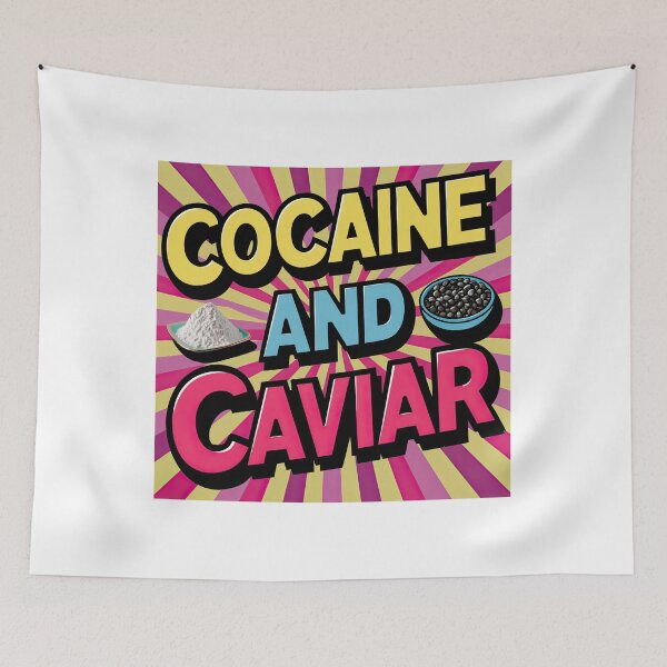 Aperçu de l'œuvre Cocaïne et caviar créée et vendue par Angry Swan Designs.