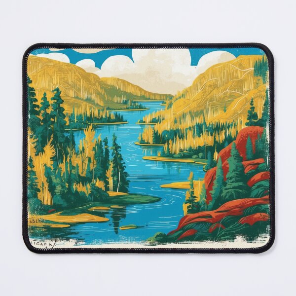 Item preview, Voyageurs National Park Postcard Vintage Retro Travel designed and sold by TravelPostcardGems.