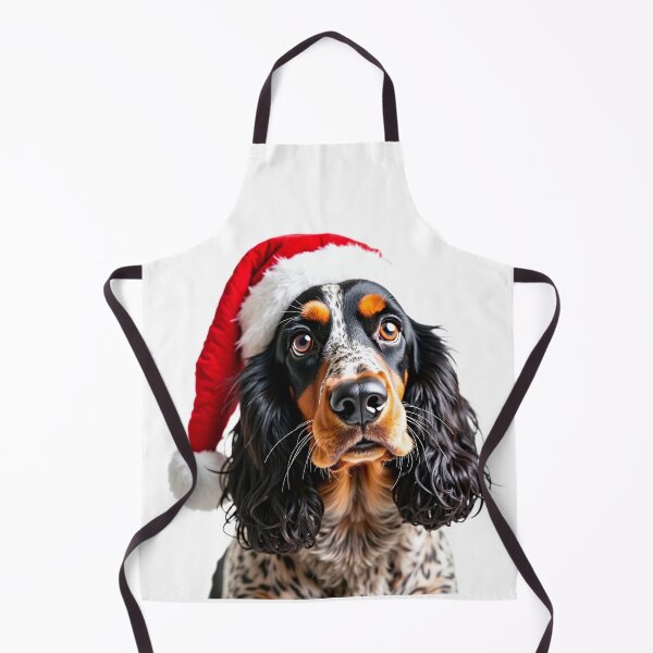 Item preview, Funny Cocker Spaniel dog wearing christmas hat designed and sold by LazyOwlStore.