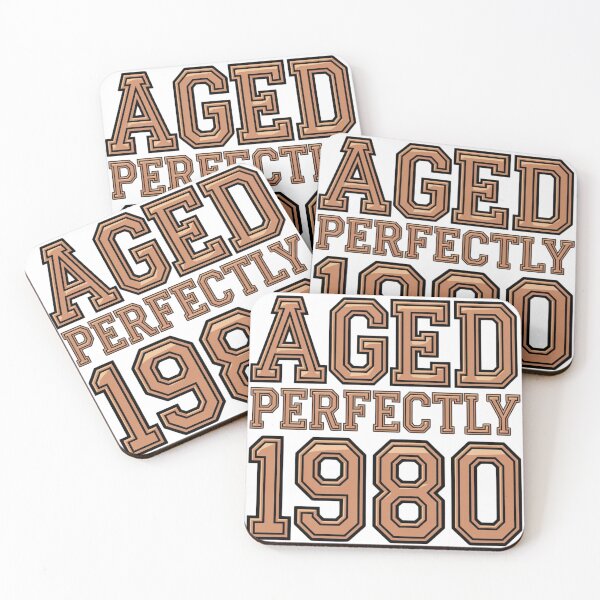 Item preview, Aged Perfectly 1980 Slogan designed and sold by HG-Creation-Design.