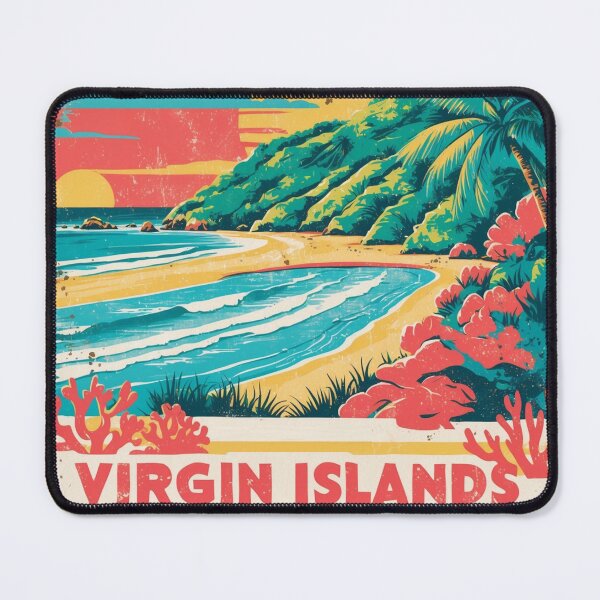 Item preview, Virgin Islands National Park Postcard Vintage Retro Travel designed and sold by TravelPostcardGems.