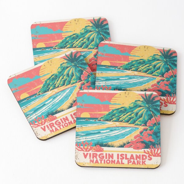 Item preview, Virgin Islands National Park Postcard Vintage Retro Travel designed and sold by TravelPostcardGems.