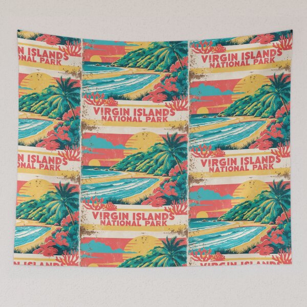 Item preview, Virgin Islands National Park Postcard Vintage Retro Travel designed and sold by TravelPostcardGems.