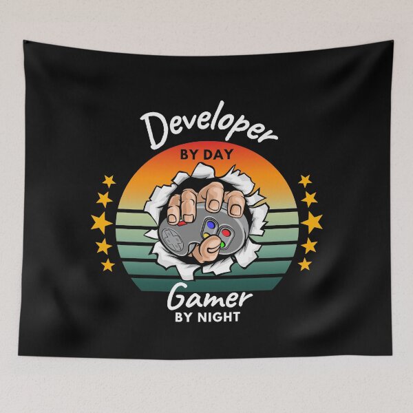 Item preview, Developer by Day Gamer by Night designed and sold by Redstrawberry13.
