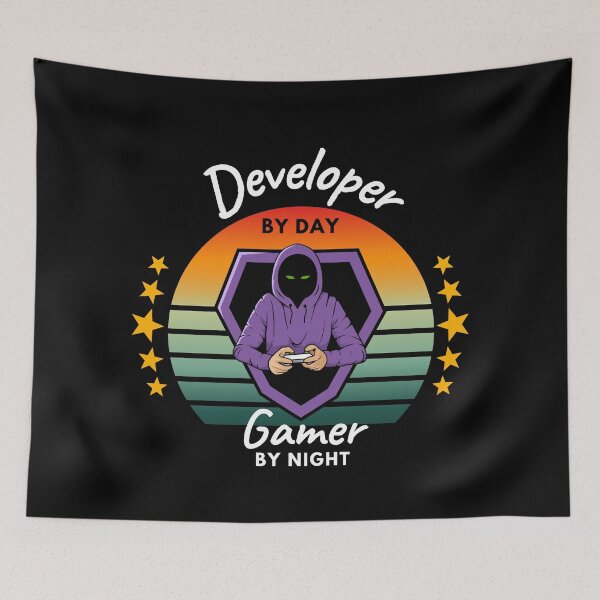Item preview, Developer by Day Gamer by Night designed and sold by Redstrawberry13.