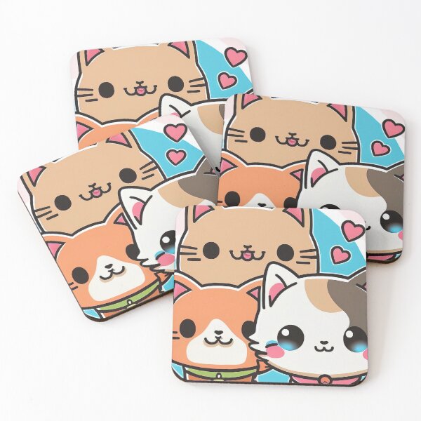 Item preview, “Adorable Feline Trio - Cute Cat Lovers’ Delight” designed and sold by EidansEmpire.