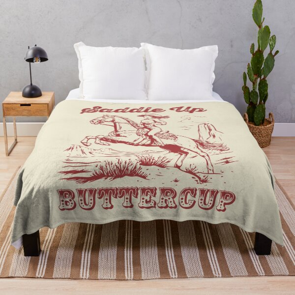 Item preview, Saddle Up Buttercup Vintage Western Cowgirl Riding A Horse designed and sold by petestyles.