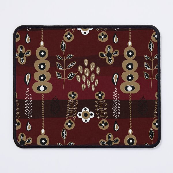 Item preview, Botanical Gold, Plant Plankton, Abstract Pattern, Red Maroon black  Background designed and sold by Stephanie Rowan.