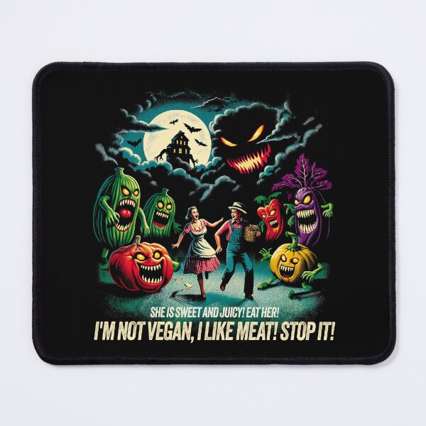 Item preview, Halloween Funny Horror Veggie Attack - "I’m Not Vegan, I Like Meat!" designed and sold by Tabu Touch.