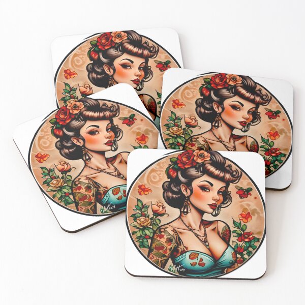Item preview, Tattoo Pinup Girl  designed and sold by MatrixTattoo.