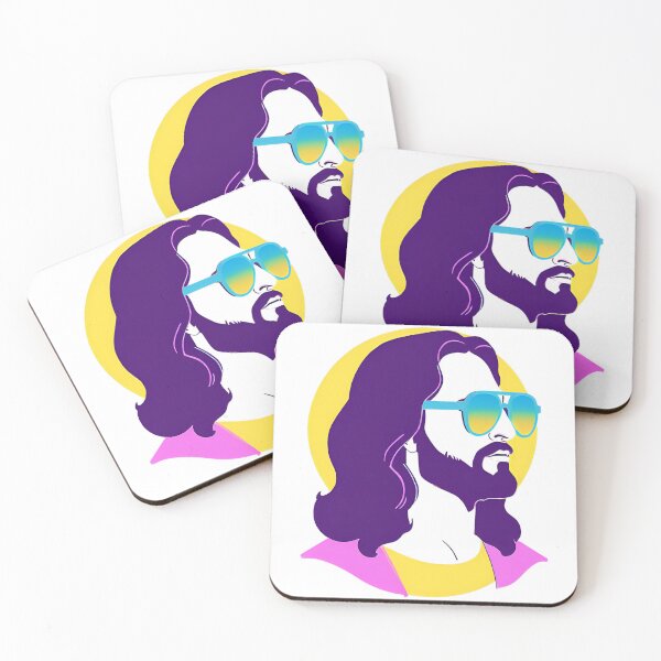 Item preview, Heavenly Cool Jesus with Retro Sunglasses Pop Art T-Shirt D24 designed and sold by pixelandcrafted.