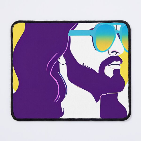 Item preview, Heavenly Cool Jesus with Retro Sunglasses Pop Art T-Shirt D24 designed and sold by pixelandcrafted.