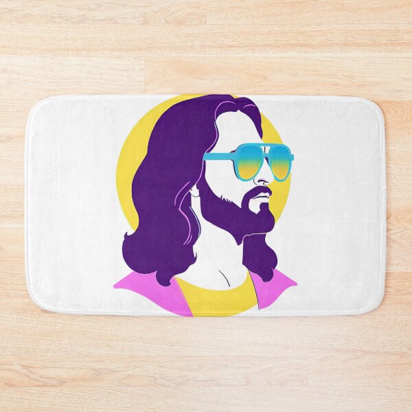 Item preview, Heavenly Cool Jesus with Retro Sunglasses Pop Art T-Shirt D24 designed and sold by pixelandcrafted.