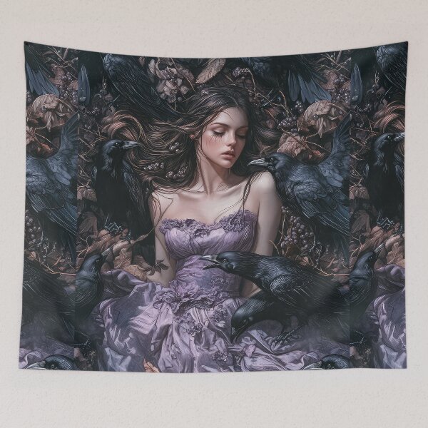 Item preview, The Lady and the Ravens designed and sold by thewandswant.