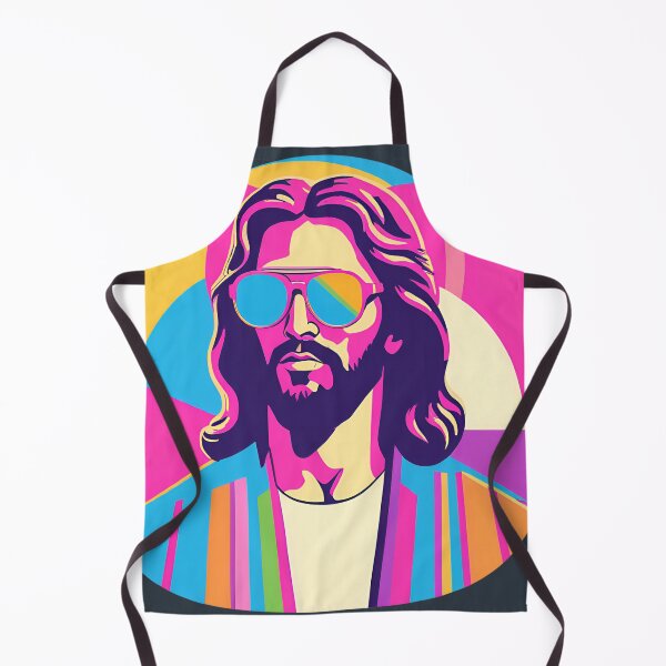 Item preview, Heavenly Cool Jesus with Retro Sunglasses Pop Art T-Shirt D25 designed and sold by pixelandcrafted.