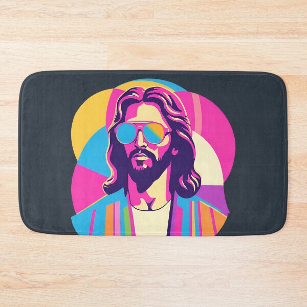 Item preview, Heavenly Cool Jesus with Retro Sunglasses Pop Art T-Shirt D25 designed and sold by pixelandcrafted.
