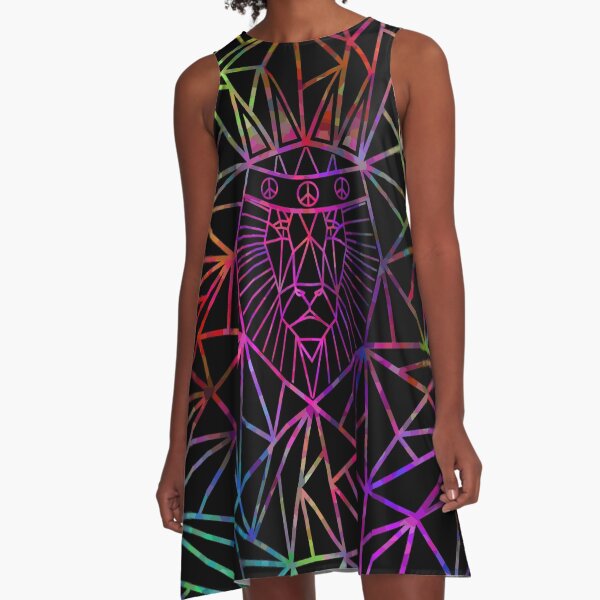 Item preview, Colorful Lion Face - Geometric Lion designed and sold by Sartoris Art.