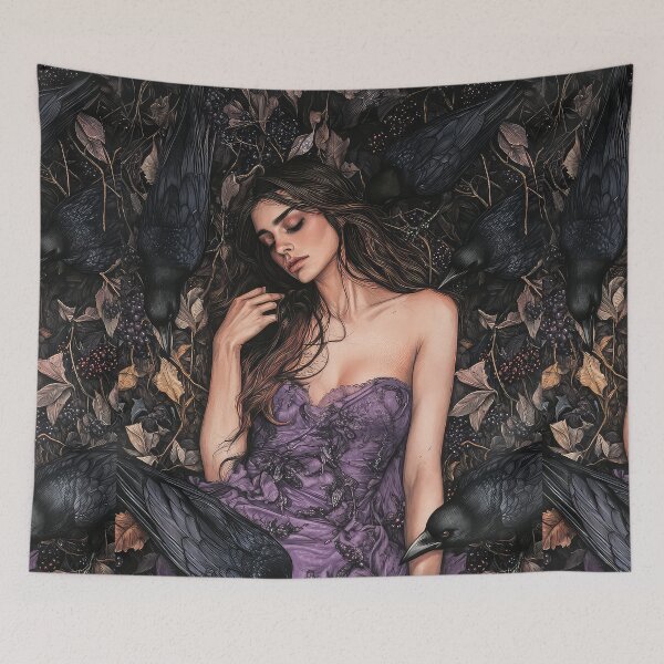 Item preview, The Lady and the Ravens designed and sold by thewandswant.