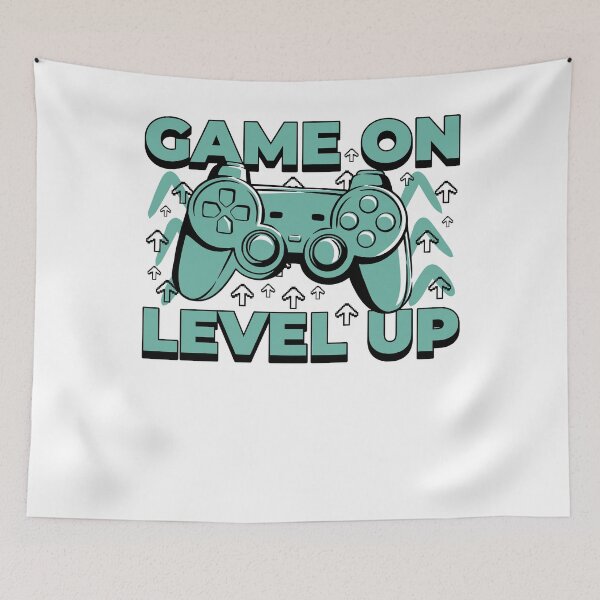 Item preview, Game On Level Up Cool Gaming Gift designed and sold by PrintCrafting.