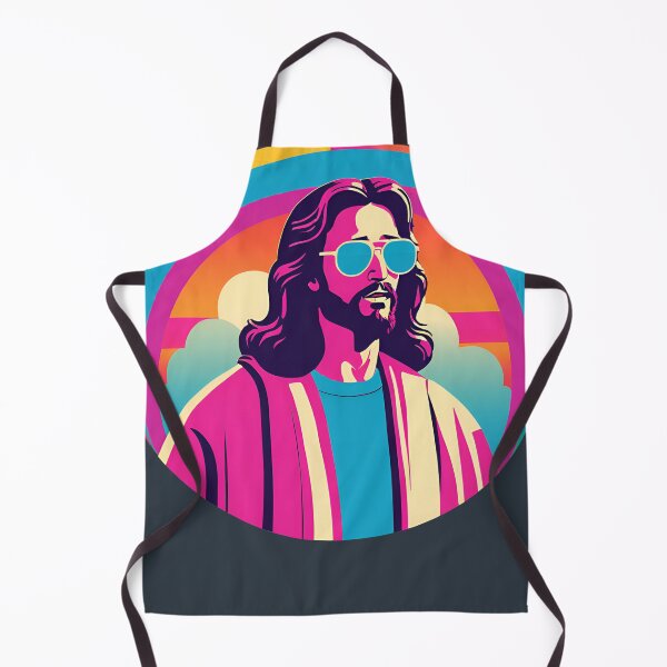 Item preview, Heavenly Cool Jesus with Retro Sunglasses Pop Art T-Shirt D26 designed and sold by pixelandcrafted.