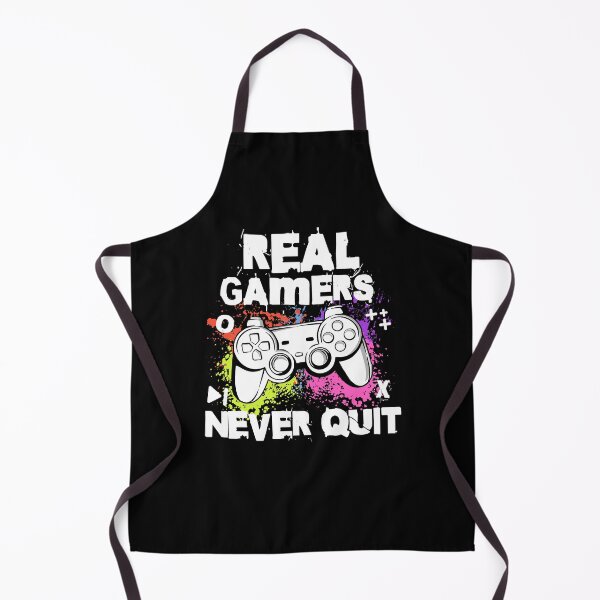 Item preview, Real Gamers Never Quit Gaming Controller designed and sold by PrintCrafting.